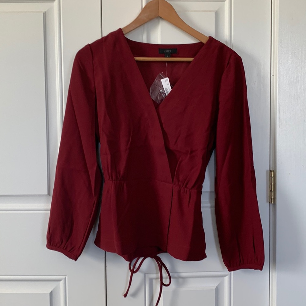 J.Crew Cross red top